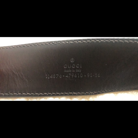 Authentic GUCCI Off White Monogram Interlocking G Buckle Belt - Picture 2 of 4